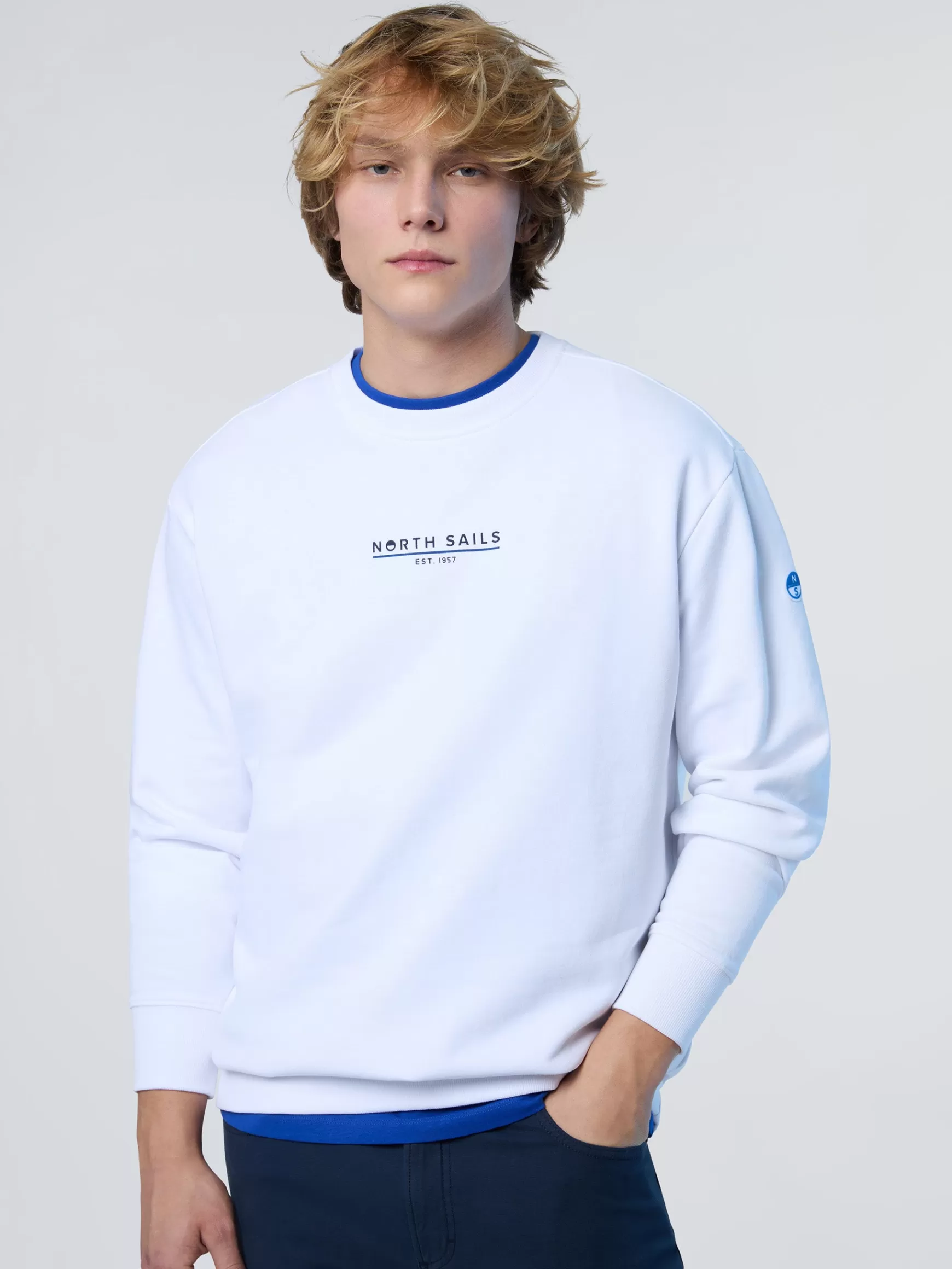 North Sails Felpa con stampa lettering>Uomo Outlet | Felpe