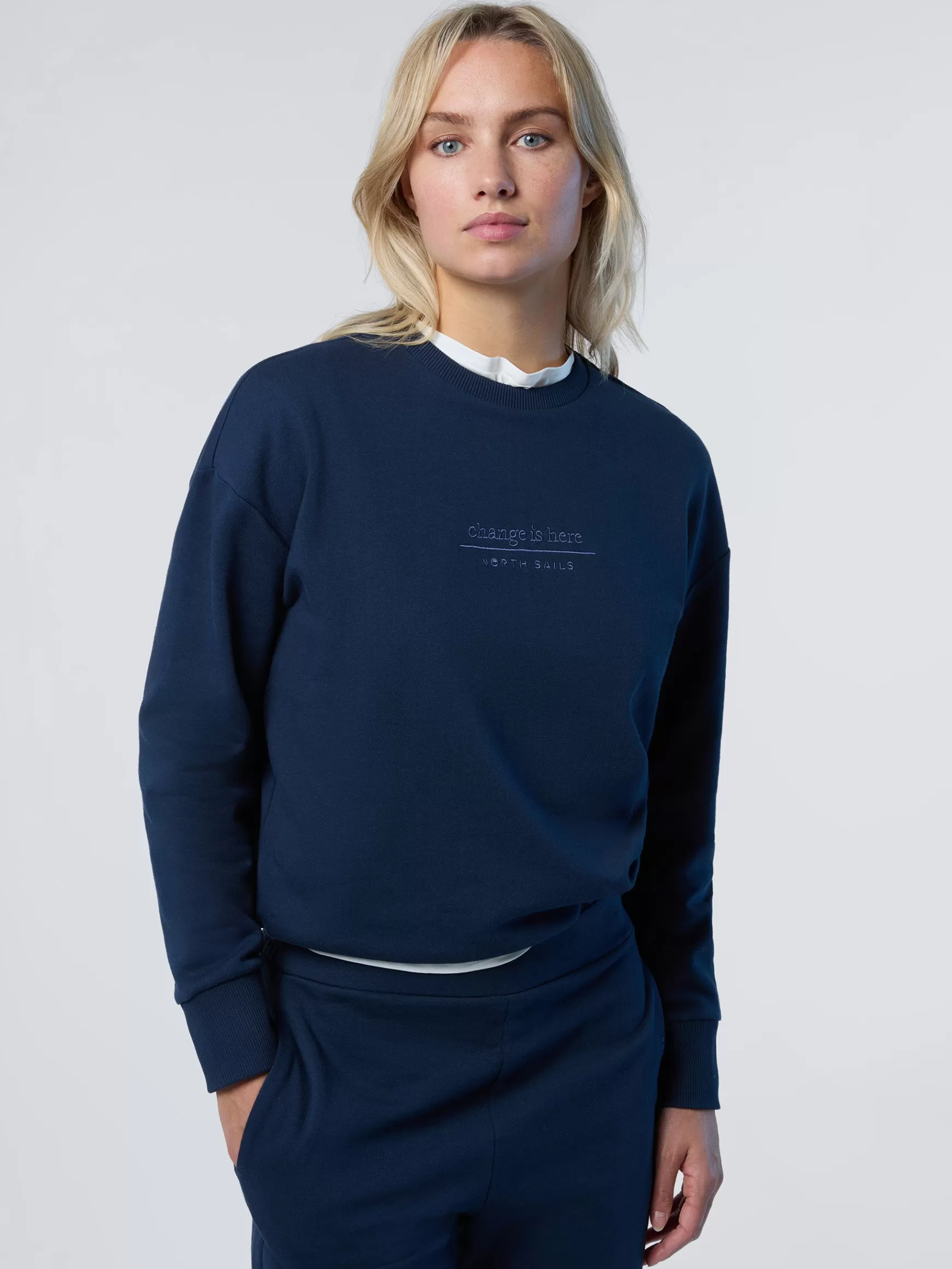 North Sails Felpa girocollo con ricamato>Donna Shop By Look | Felpe