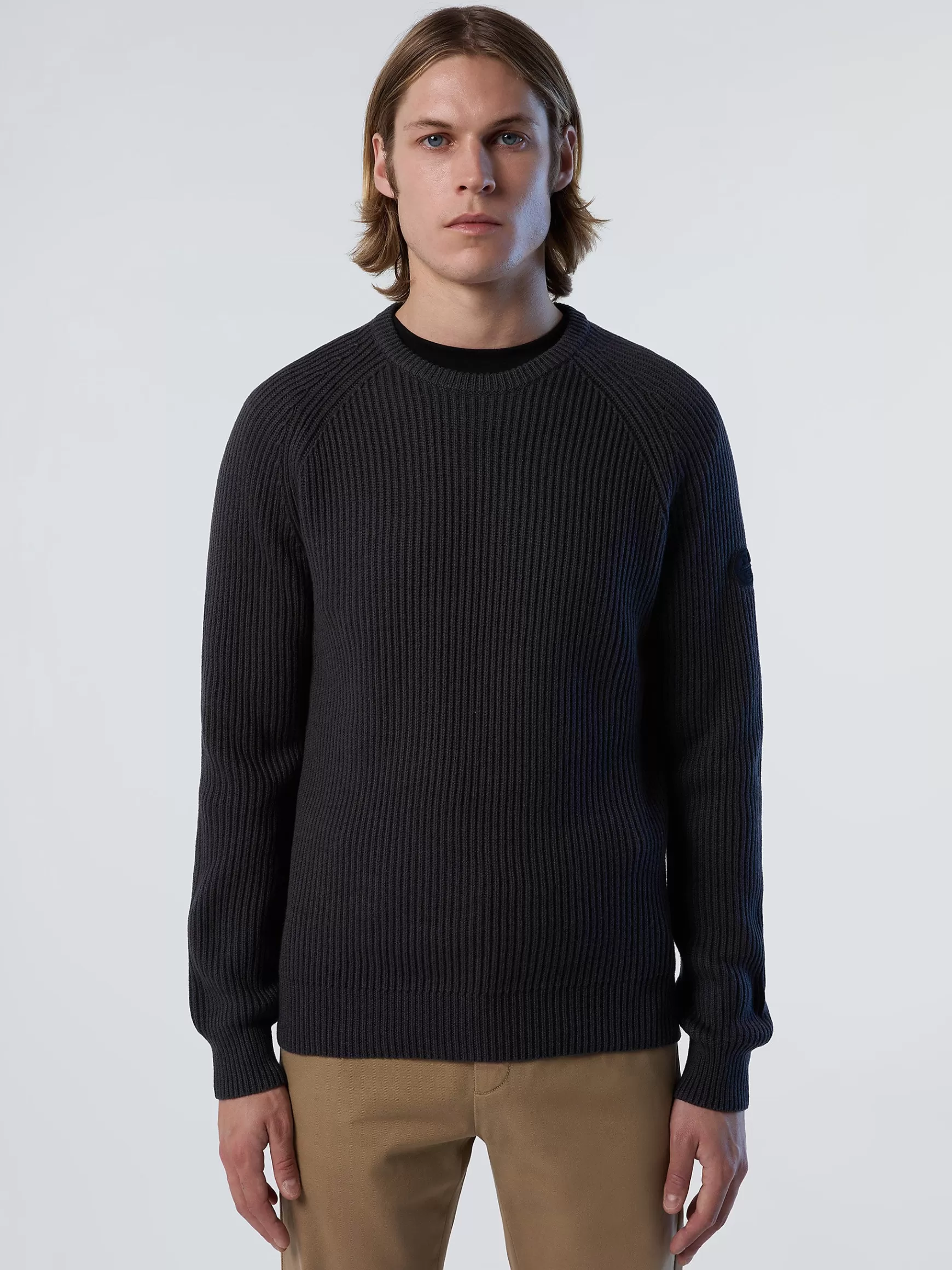 North Sails Maglia girocollo a costine>Uomo Outlet | Maglioni E Cardigan