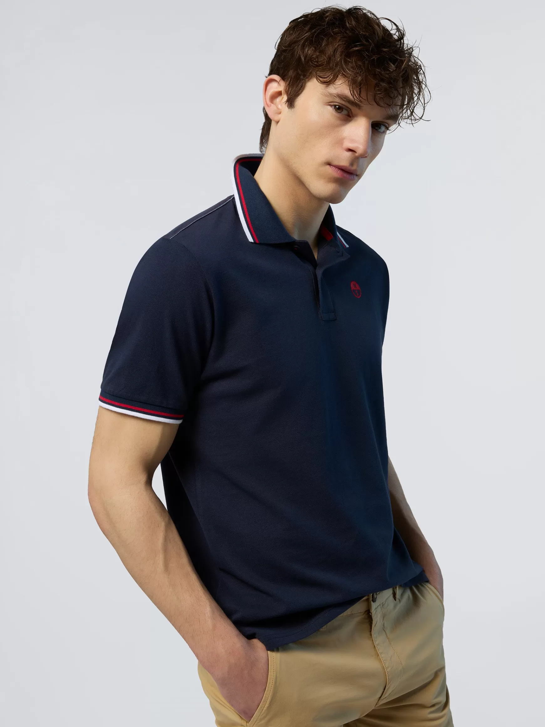 North Sails Polo con logo ricamato>Uomo Outlet